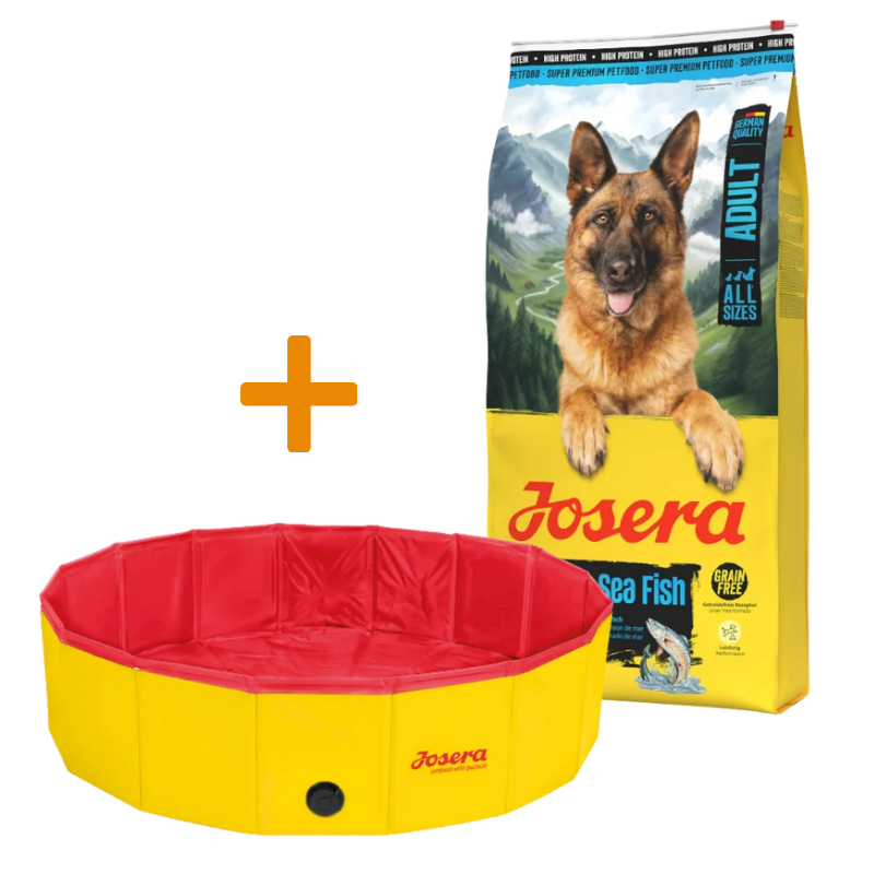Josera High Protein Seefisch 12,5 kg + GRATIS Josera Hundepool