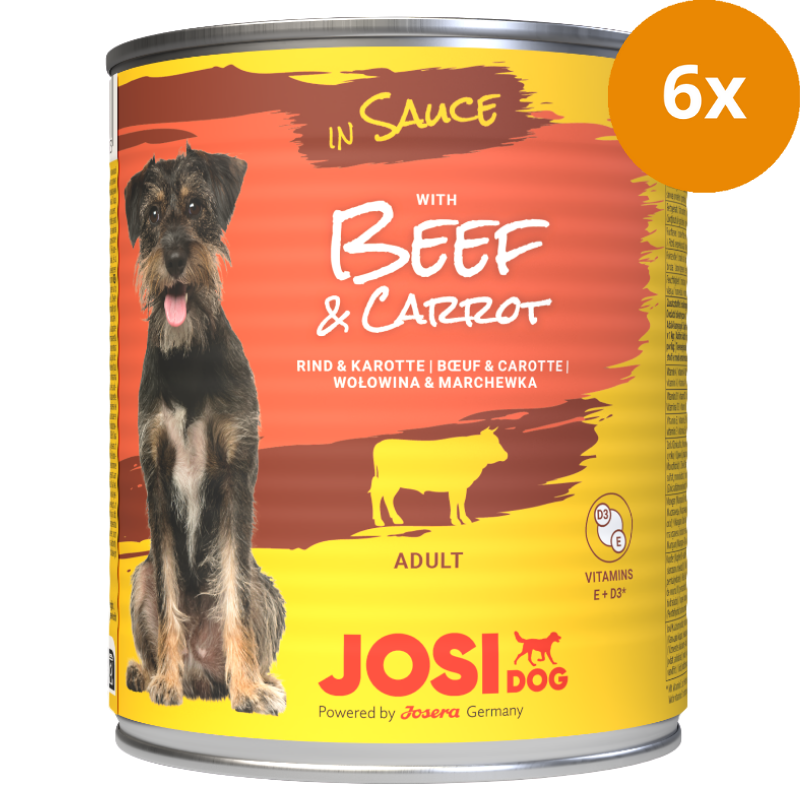 Josera JosiDog Dose Beef & Carrot in Sauce 830 g
