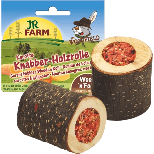 JR FARM Mr. Woodfield Knabber-Holzrolle Karotte 150 g