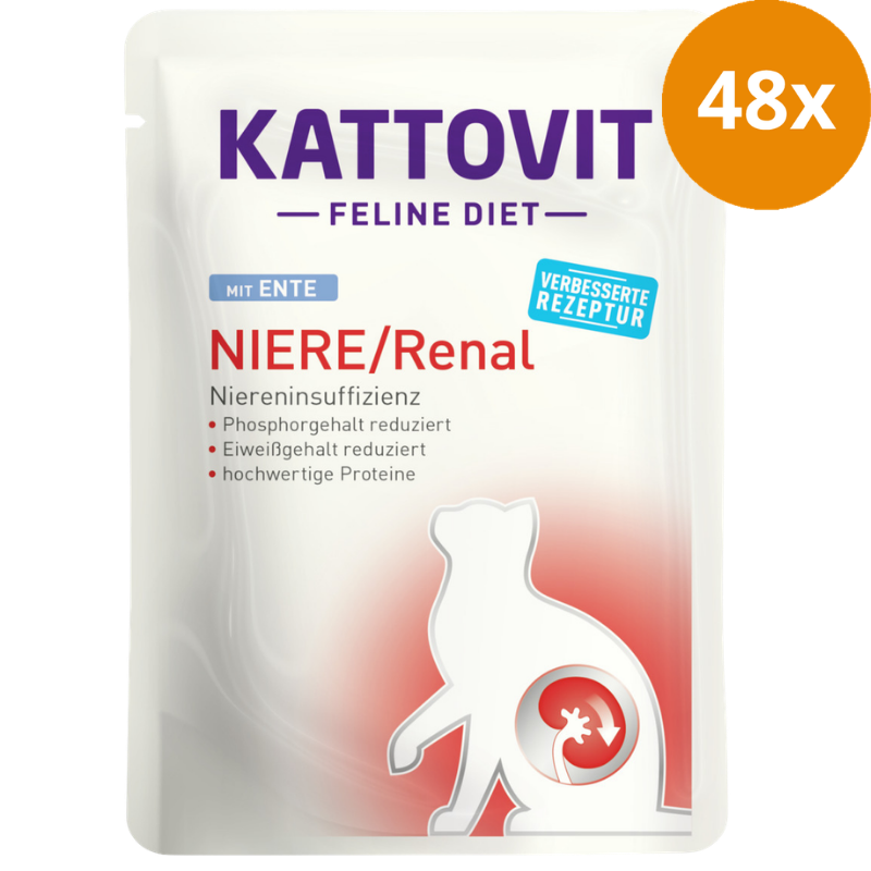 Kattovit PB Feline Diet Niere/Renal Ente 85g