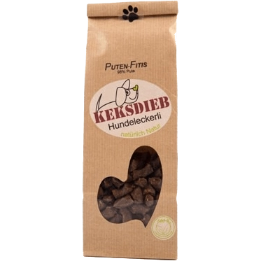 KEKSDIEB Hundeleckerli Puten Fitis getreidefrei 125 g