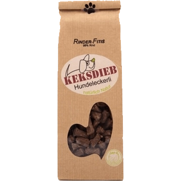 KEKSDIEB Hundeleckerli Rinder Fitis getreidefrei 125 g