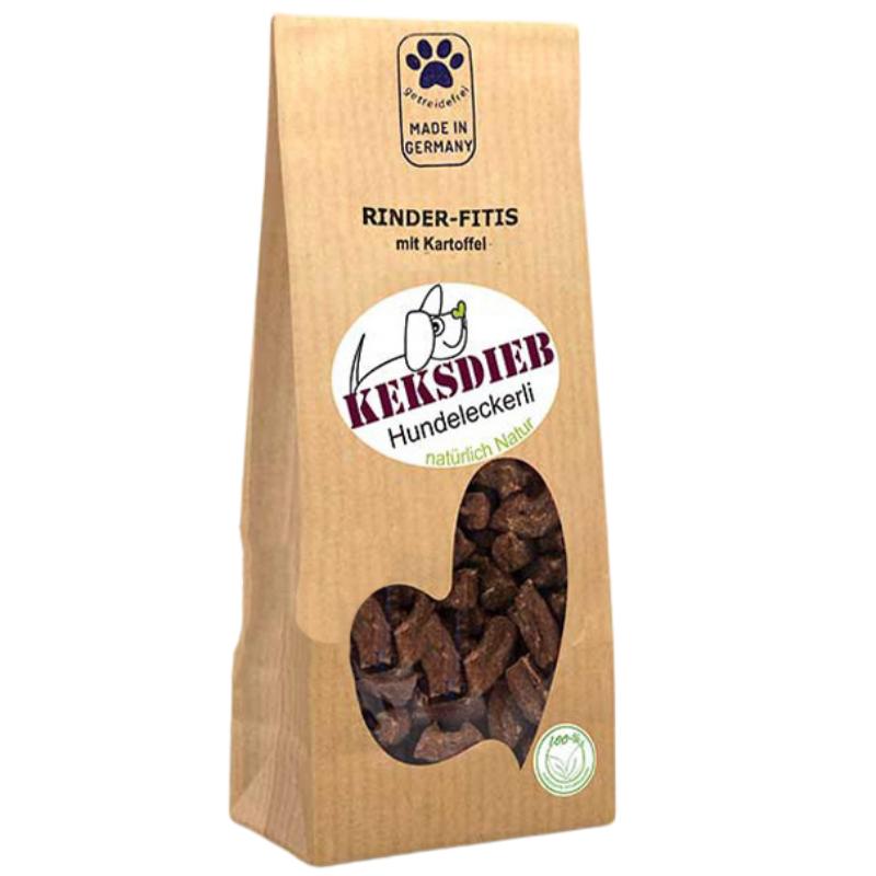 KEKSDIEB Hundeleckerli Rinder Fitis + Kartoffel 125 g