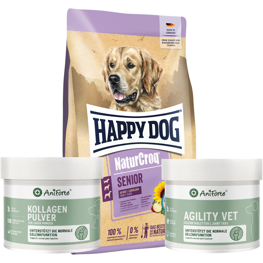 Kombipaket Happy Dog NaturCroq Senior "Gesundheit"