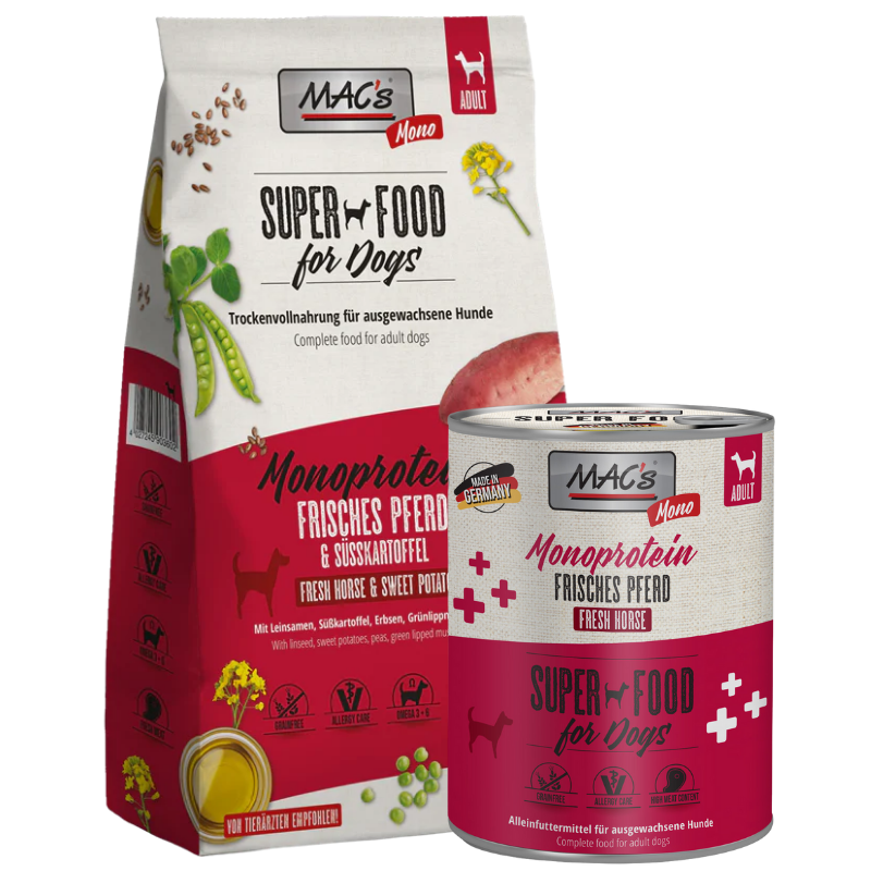 Kombipaket MAC's Dog Monoprotein Pferd