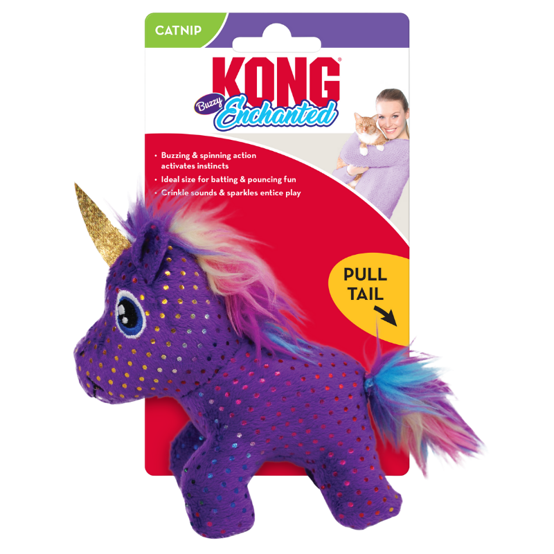 KONG Cat Enchanted Buzzy Unicorn