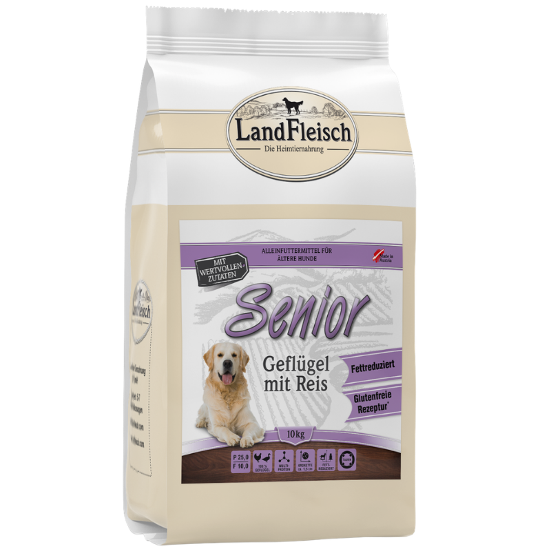 LandFleisch Dog Trocken Senior Geflügel+Reis