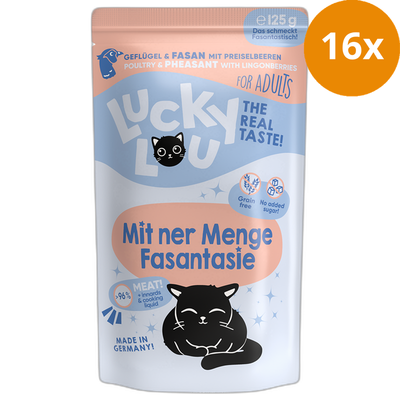 Lucky Lou PB Lifestage Adult Geflügel + Fasan 125 g