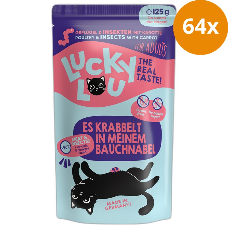 Lucky Lou PB Lifestage Adult Geflügel + Insekten 125 g