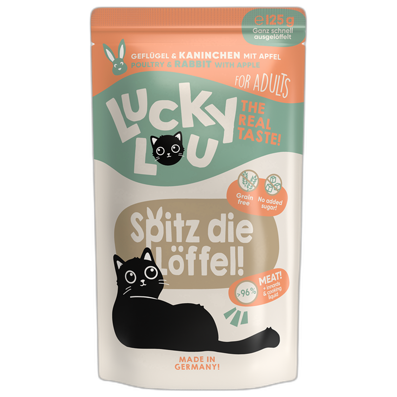 Lucky Lou PB Lifestage Adult Geflügel + Kaninchen 125 g