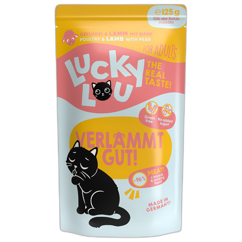 Lucky Lou PB Lifestage Adult Geflügel + Lamm 125 g