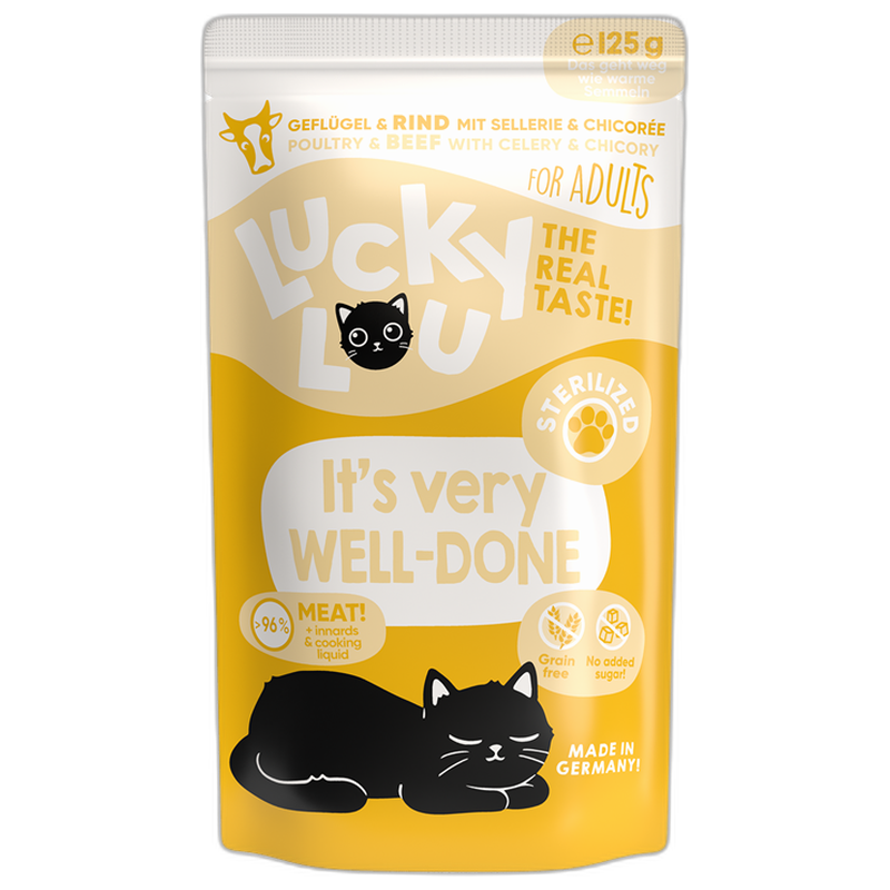 Lucky Lou PB Lifestage Sterilized Geflügel + Rind 125 g