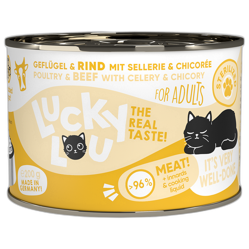 Lucky Lou Dose Lifestage Sterilized Geflügel + Rind 200 g