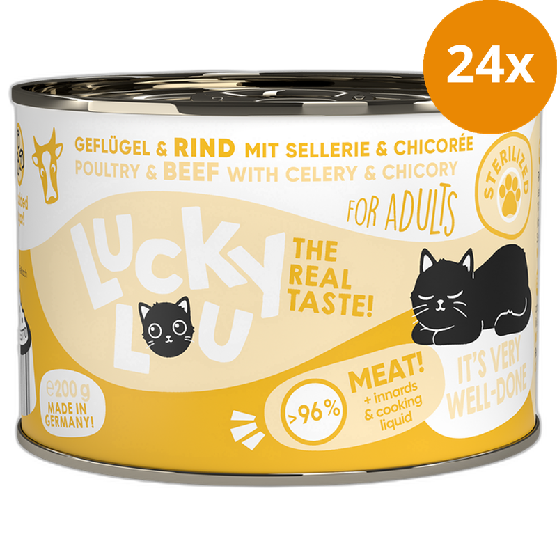 Lucky Lou Dose Lifestage Sterilized Geflügel + Rind 200 g