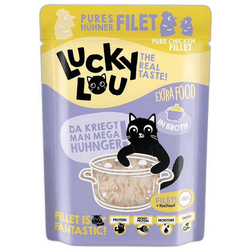 Lucky Lou Extra Food Hühnerfilet in Sud 70 g