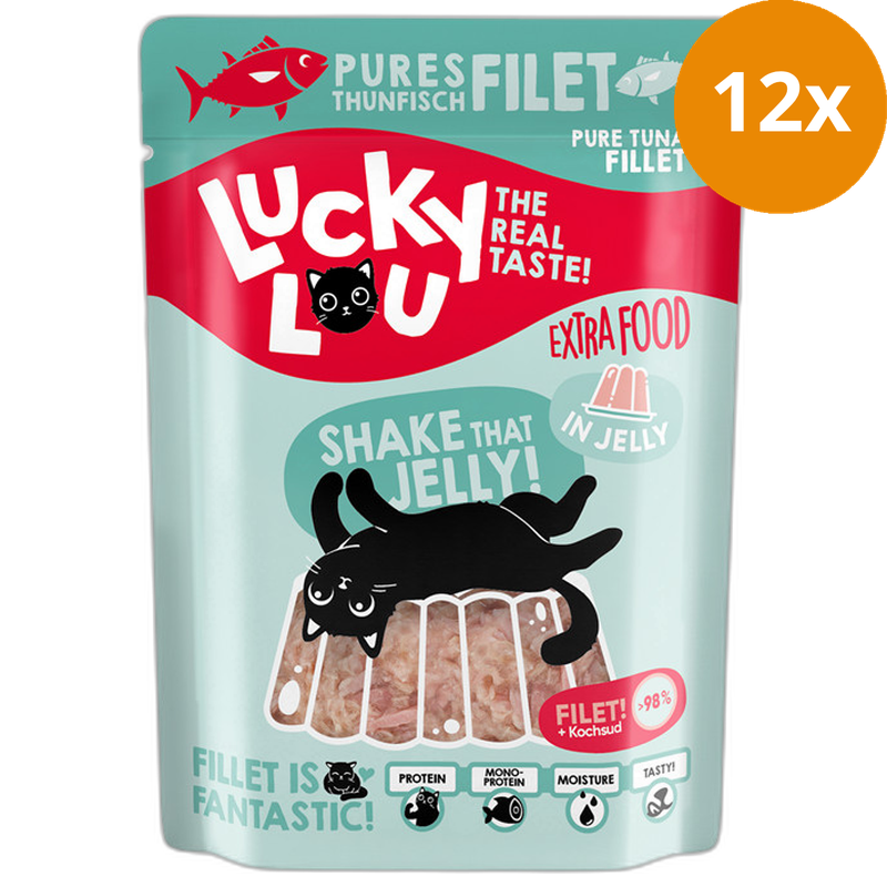 Lucky Lou Extra Food Thunfischfilet in Gelee 70 g