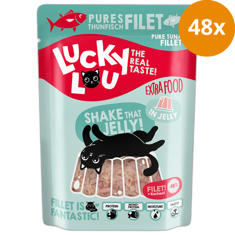 Lucky Lou Extra Food Thunfischfilet in Gelee 70 g