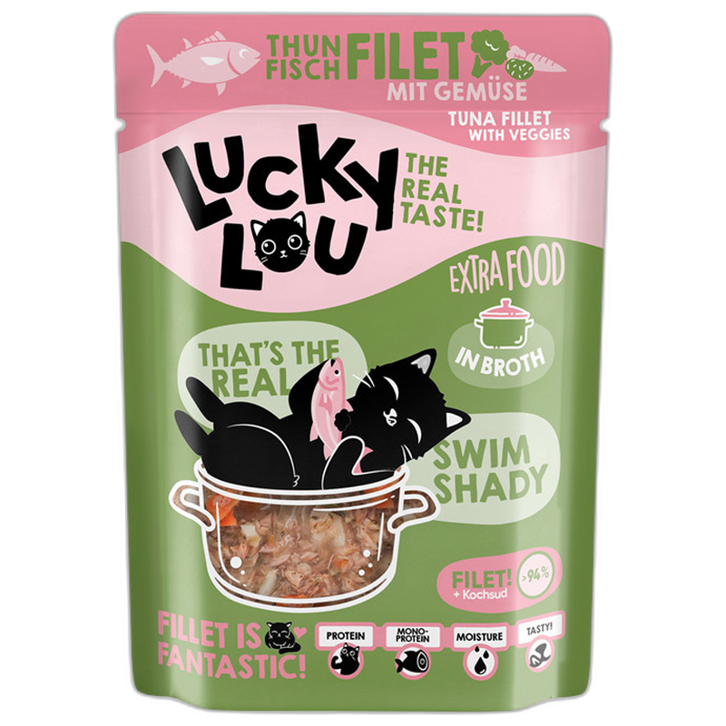 Lucky Lou Extra Food Thunfisch mit Gemüse in Sud 70 g