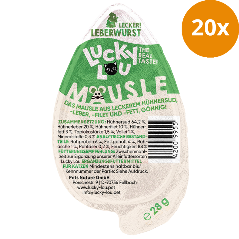 Lucky Lou Mäusle Leberwurst 28 g