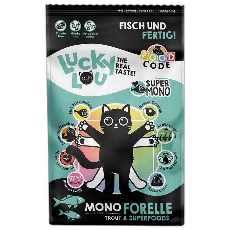 Lucky Lou Food Code Mono Forelle