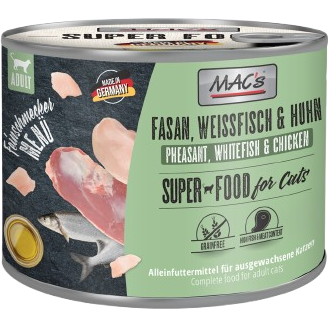MACs Cat Feinschmecker Fasan, Weißfisch & Huhn 200 g