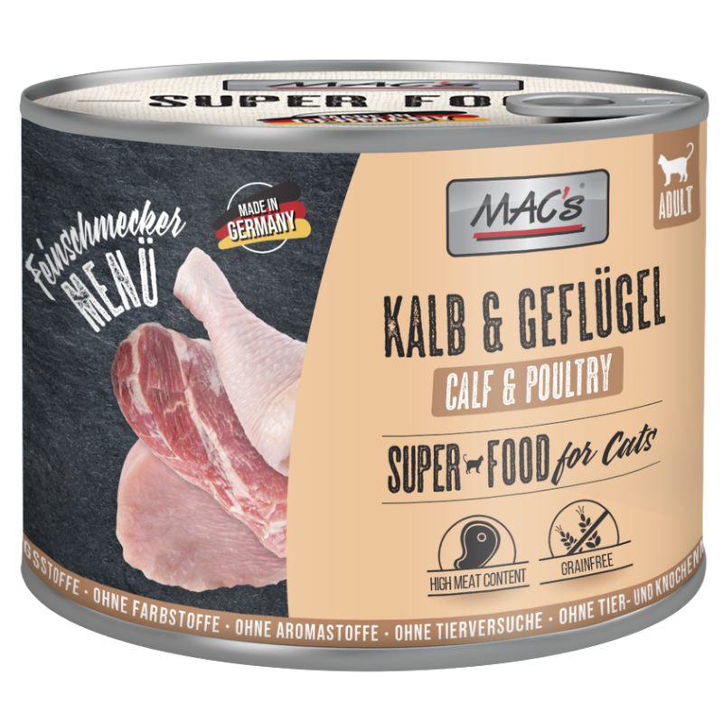 MAC's Cat Feinschmecker Kalb & Geflügel 200 g