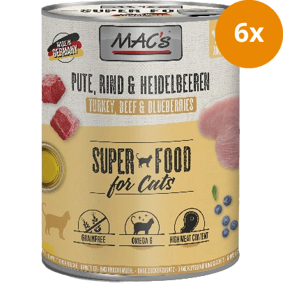 MAC's Cat Pute, Rind & Heidelbeeren 800 g