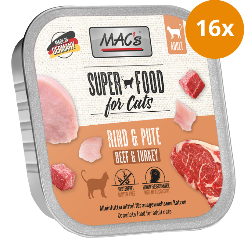 MACs Cat Rind & Pute 100 g