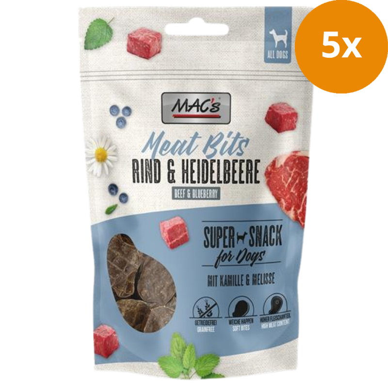 MAC's Dog Meat Bits Rind & Heidelbeere 90 g