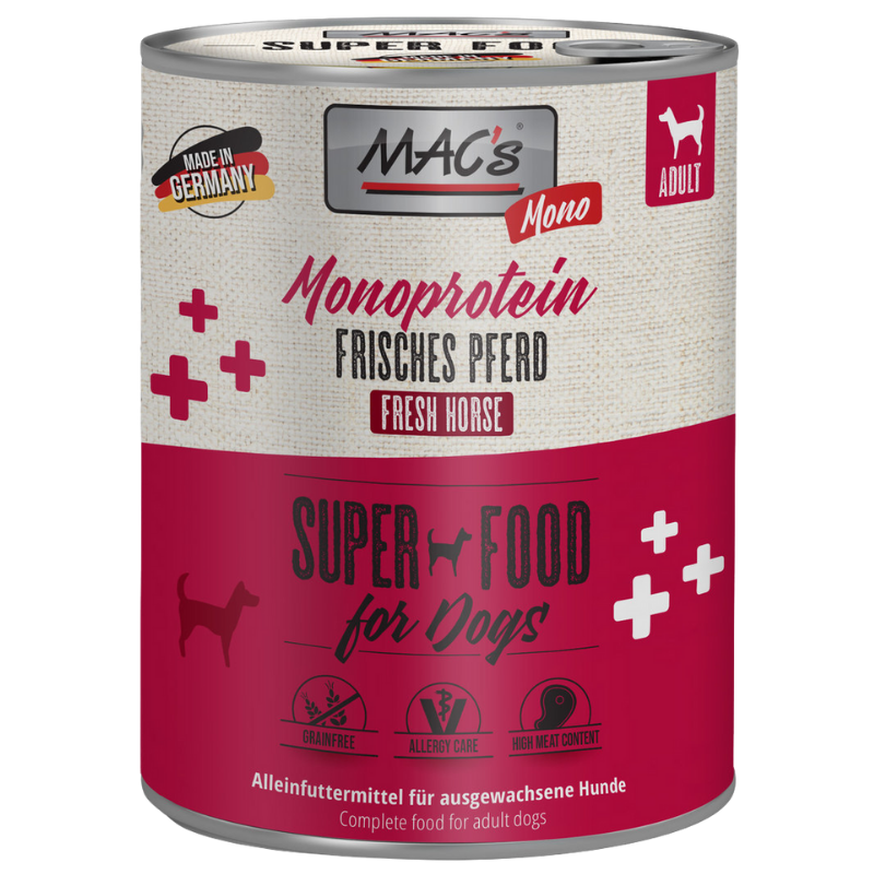 Kombipaket MAC's Dog Monoprotein Pferd