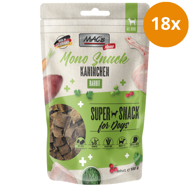 MAC's Dog Monoprotein Snack Kaninchen 100 g