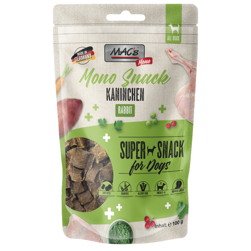 MAC's Dog Monoprotein Snack Kaninchen 100 g