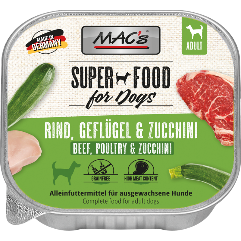 MAC's Dog Rind, Geflügel & Zucchini 150 g