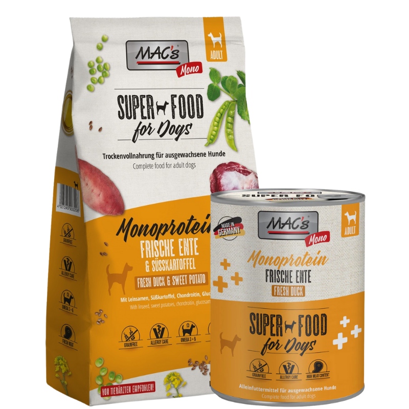 Kombipaket MAC's Dog Monoprotein Ente