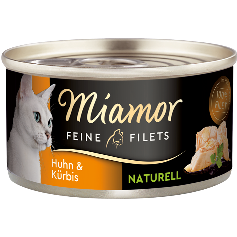 Miamor Feine Filets Naturelle Huhn & Kürbis 80 g