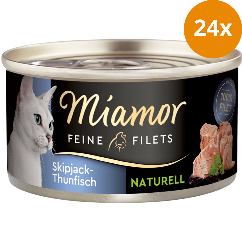 Miamor Feine Filets Naturelle Skipjack-Thunfisch 80 g