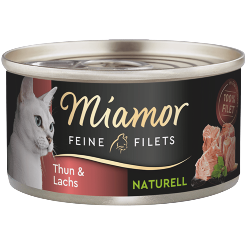 Miamor Feine Filets Naturelle Thunfisch & Lachs 80 g