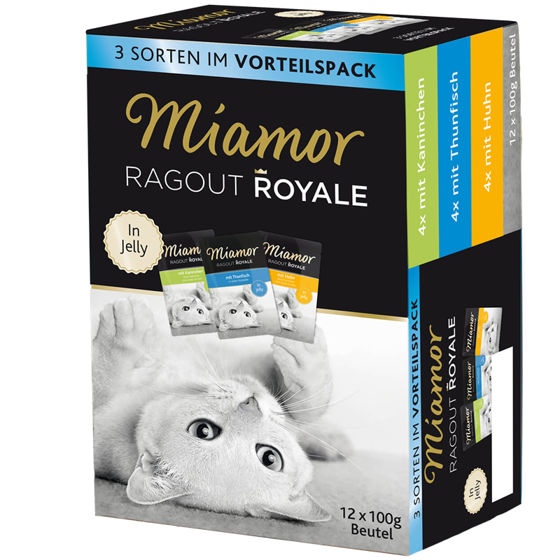 Miamor Ragout Royale in Jelly Multimix Kaninchen, Huhn & Thunfisch 1200 g