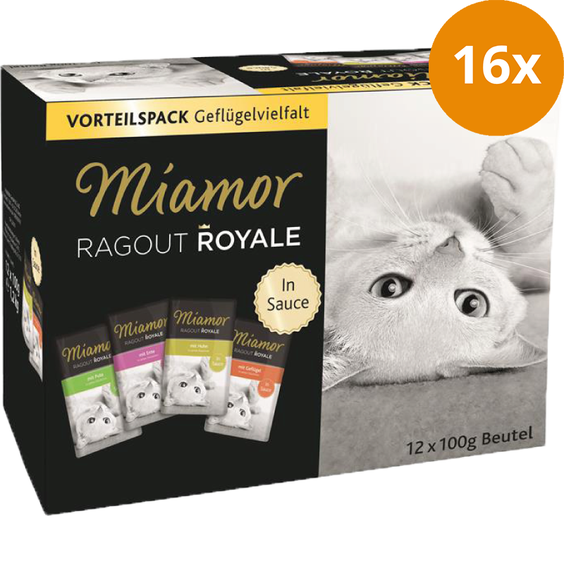 Miamor Ragout Royale Multibox Geflügelvielfalt in Sauce 1200 g