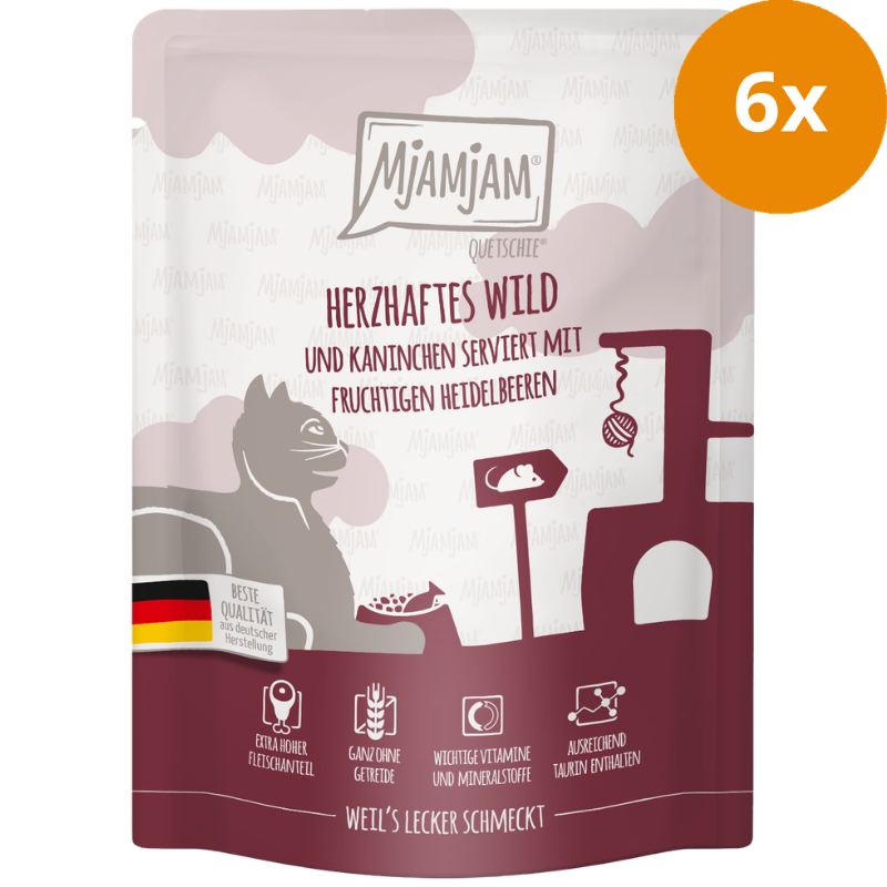 MjAMjAM Quetschie Wild + Kaninchen 300 g