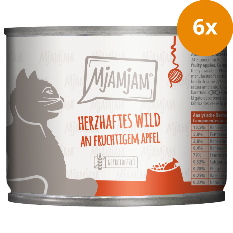 MjAMjAM herzhaftes Wild an fruchtigem Apfel 200 g