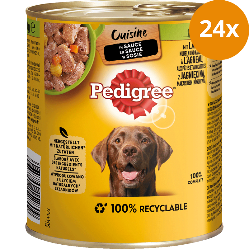Pedigree Cuisine in Sauce Lamm & Nudeln 800 g