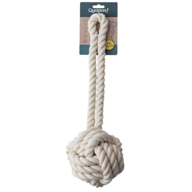 Quapas Dog Toy Rope Ball Natural XL