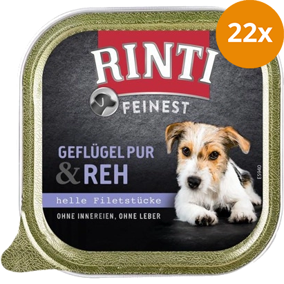 Rinti Feinest Geflügel Pur & Reh 150 g