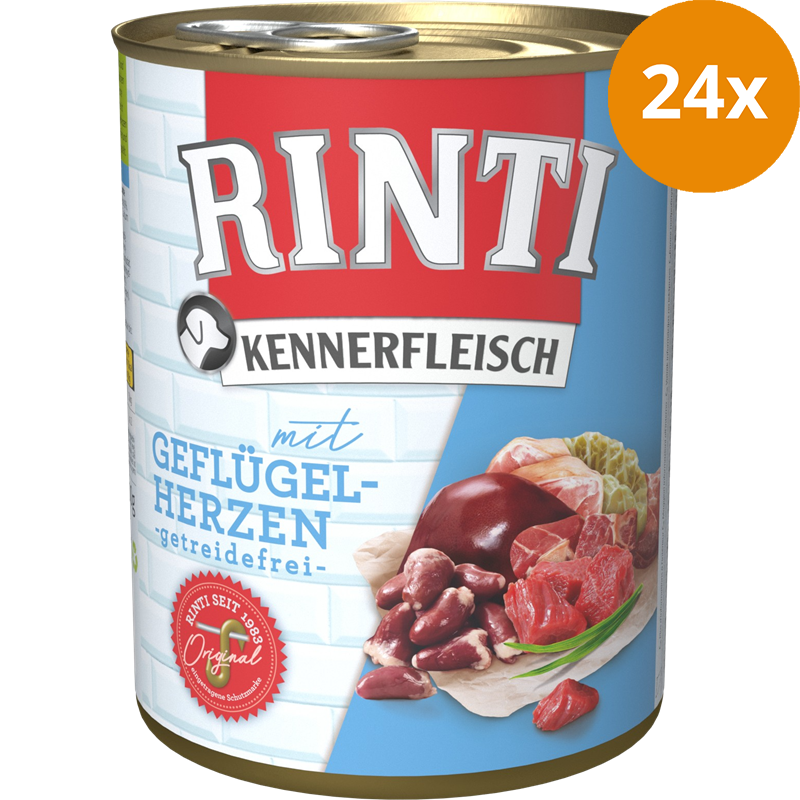 Rinti Kennerfleisch Geflügelherzen 800 g