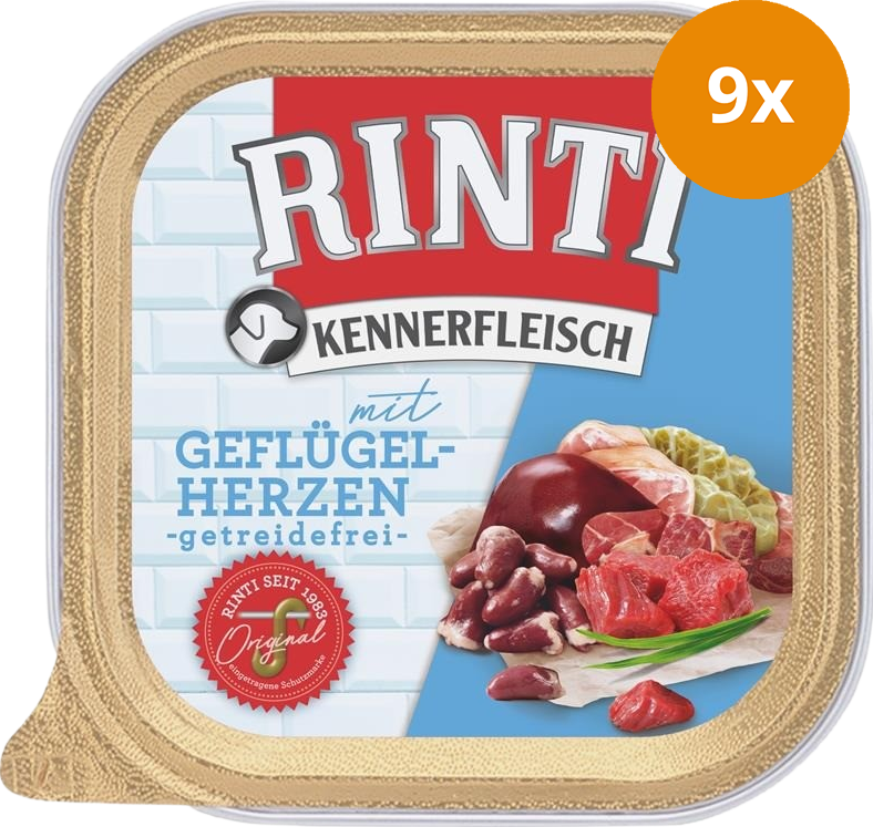 Rinti Kennerfleisch Schale Geflügelherzen 300 g
