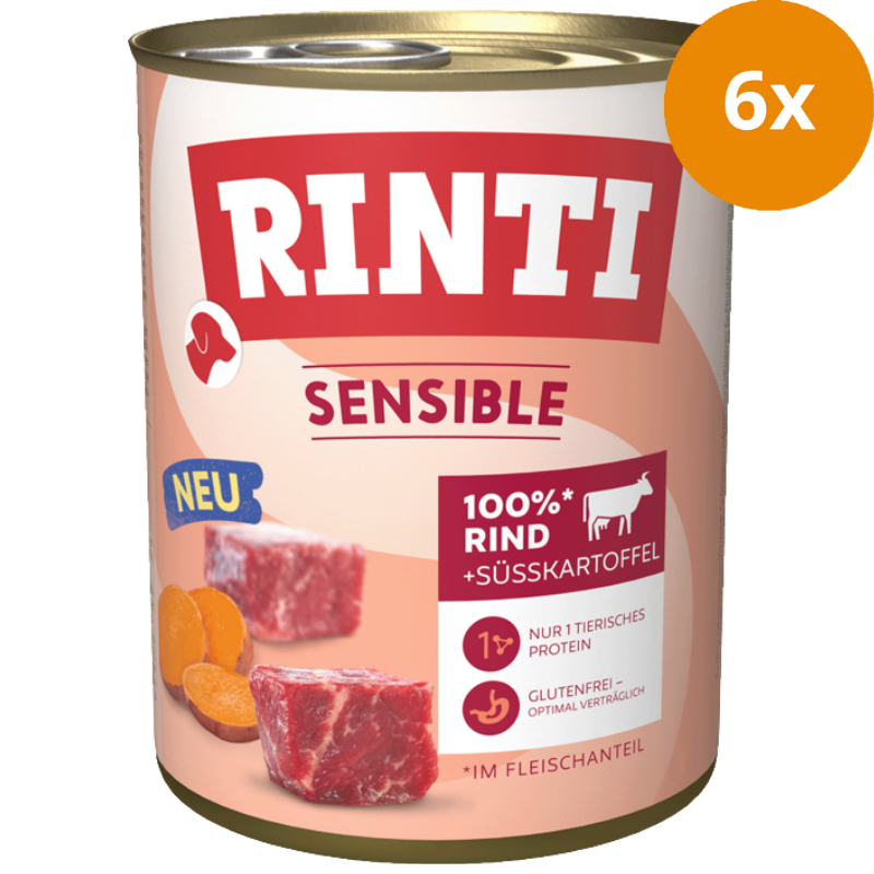 Rinti Sensible Rind & Süßkartoffel 800 g