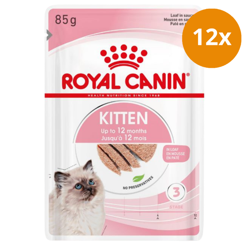 Royal Canin Feline Kitten Mousse P.B. Multipack 12 x 85 g