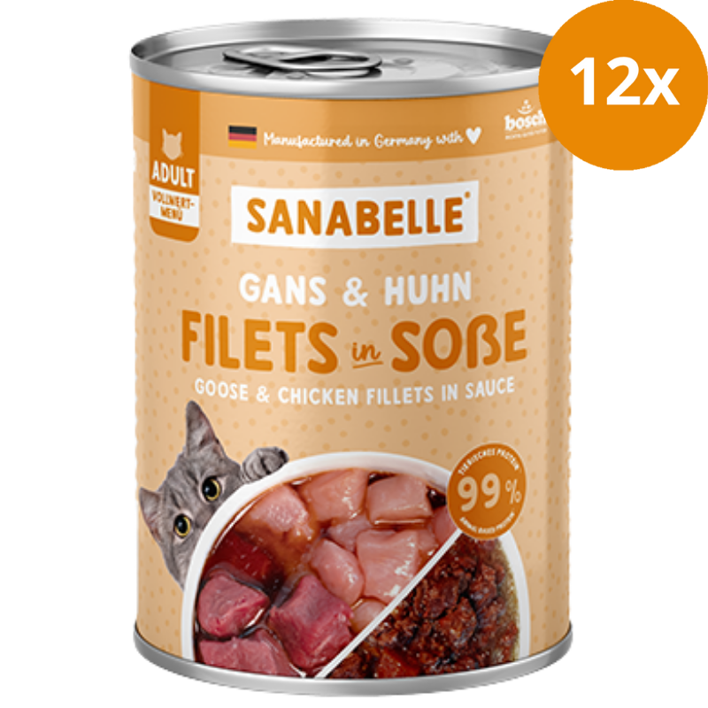 Sanabelle Nassfutter mit Gans & Huhn 380 g