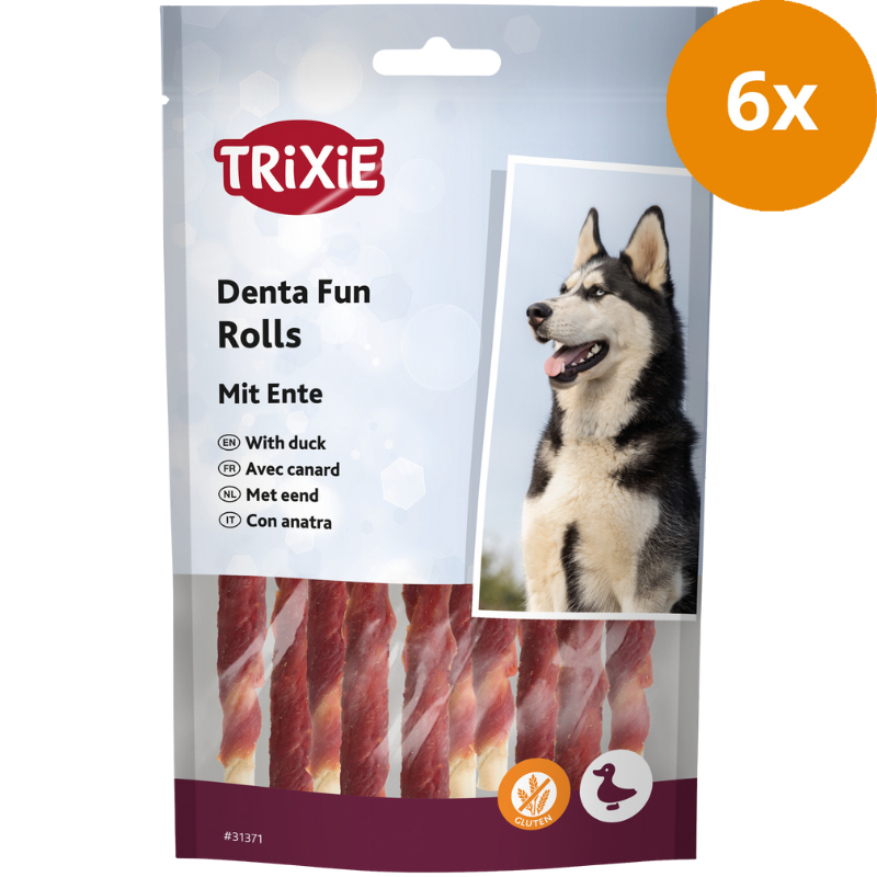 TRIXIE Denta Fun Kaurollen 80 g (10 Stück)